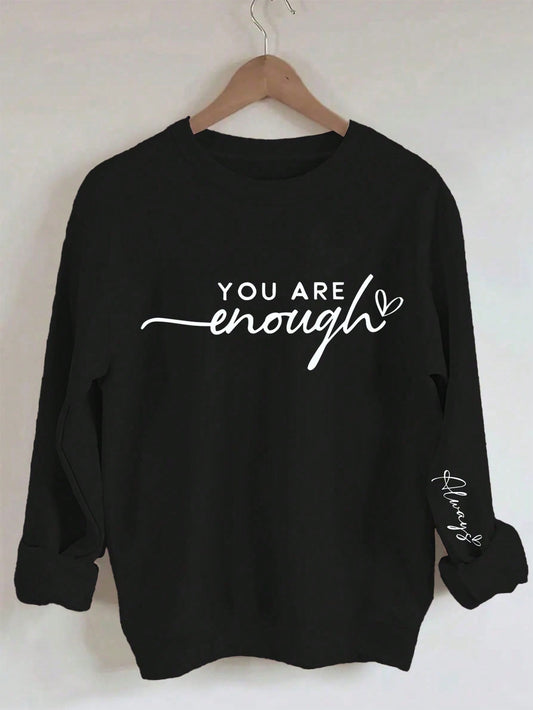 Slogan Long Sleeve Sweatshirt